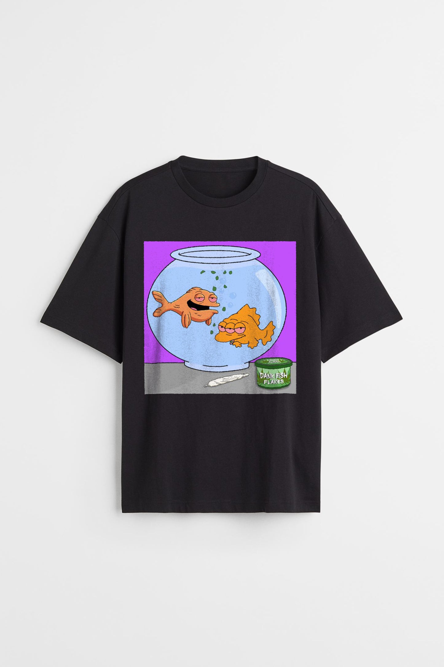 Kartoon Collection// Fried Fish oversized T-shirt
